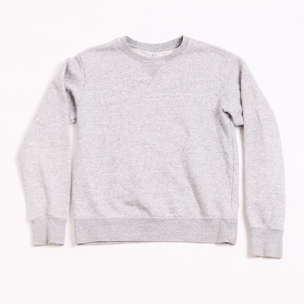 Uniqlo Gray Loopback Sweatshirt | Classic Vintage Style with Gusset | Size 13